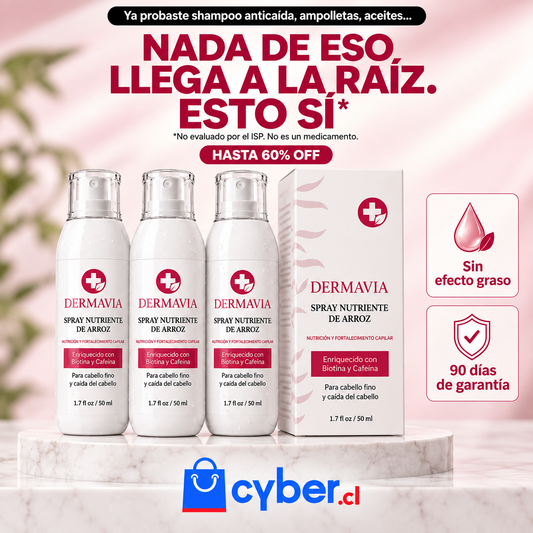 Dermavia™  Tratamiento Capilar para Recuperar Densidad desde la Raíz.