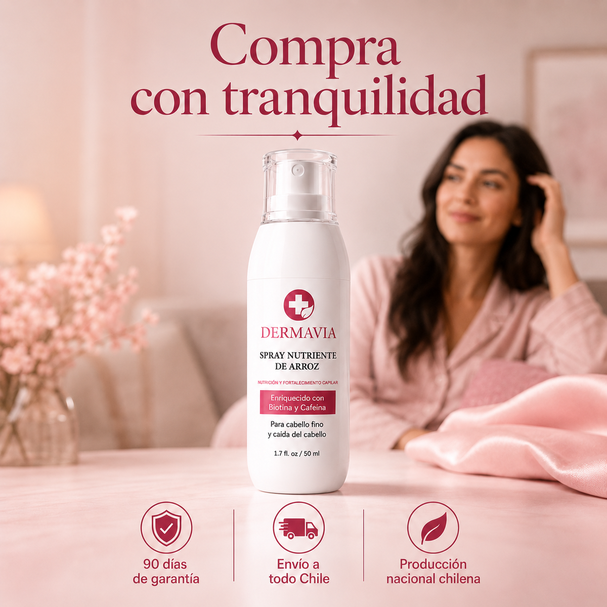 Dermavia™  Tratamiento Capilar para Recuperar Densidad desde la Raíz.