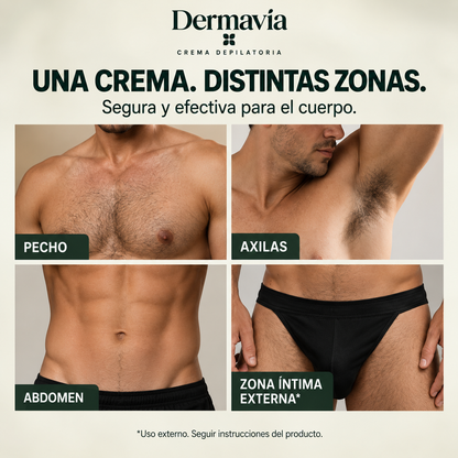Dermavia™ Crema Depilatoria Corporal para una Piel Suave y Sin Irritación
